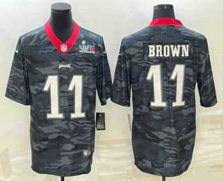 Men's Philadelphia Eagles #11 AJ Brown Camo Super Bowl LVII Patch Limited Stitched Jersey,We sell and wholesale Men's Philadelphia Eagles #11 AJ Brown Camo Super Bowl LVII Patch Limited Stitched Jersey on line form chian!